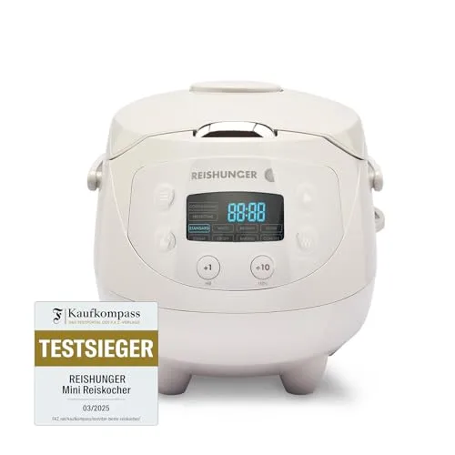 Reishunger Digitaler Mini-Reiskocher 0,6 L